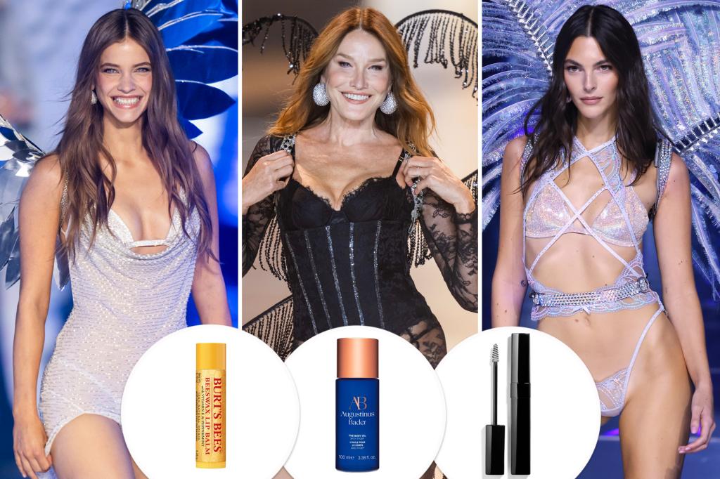 5 model Victoria's Secret dengan produk kecantikan favoritnya, mulai dari body oil hingga gel alis